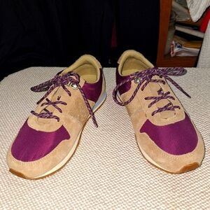 Teva Stylish Purple and Tan Suede Women's Sneakers In A Size 8. EUC.